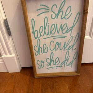 Inspirational Teal and Brown Wall Art